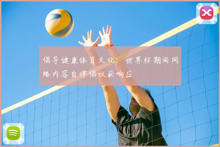 倡导健康体育文化：世界杯期间网络内容自律倡议获响应